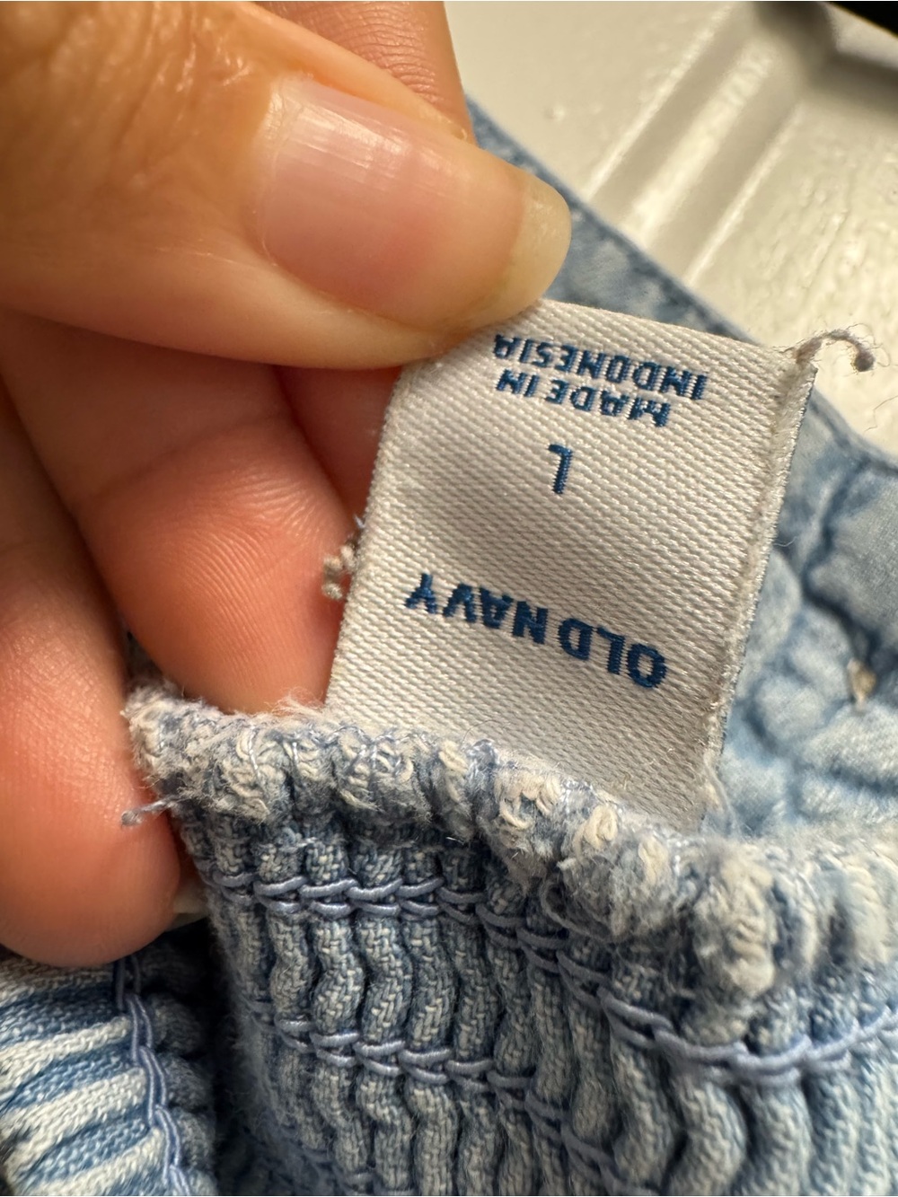 Old Navy Light Blue Chambray Button-Front Jumpsuit 0147 - Picture 5 of 5